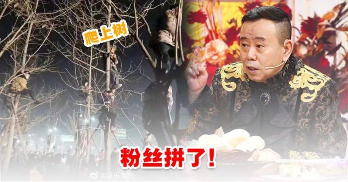 fengmian 为了看潘长江爬上树